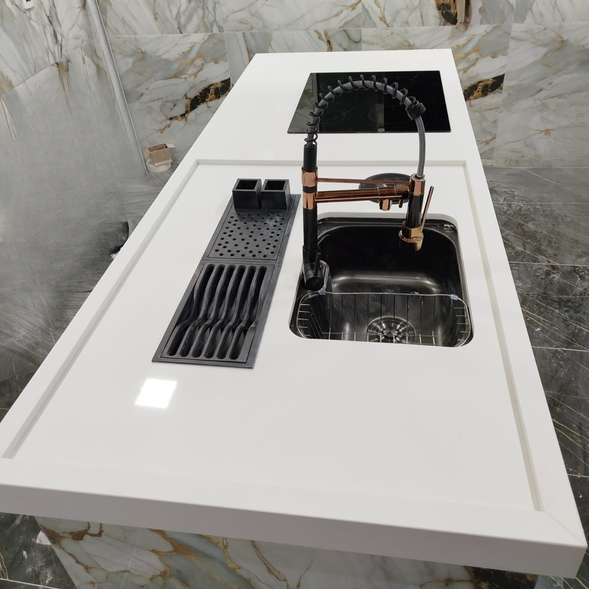 bancada-ilha-cozinha-quartzo-branco